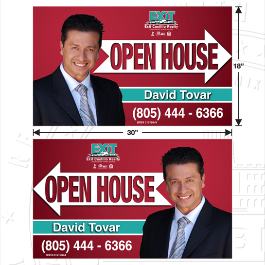 David Tovar Open House Signs