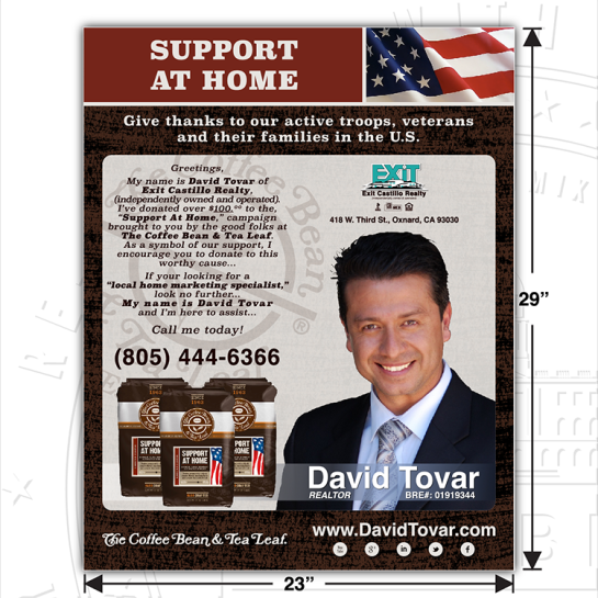 David Tovar Support At Home Poster