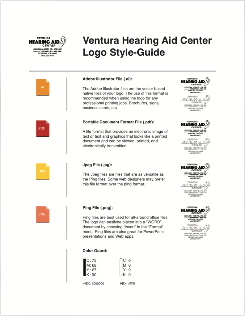 ventura_hearing_aid_center_logo_style-guide