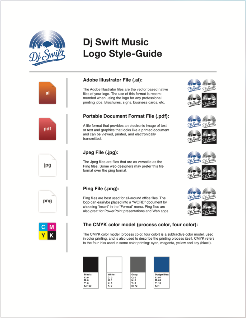 Dj Swift Music Logo Style-Guide